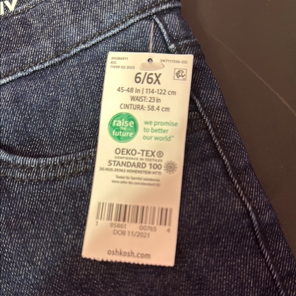 OshKosh B'gosh Jeans blue size 6/6x - Picture 5 of 5
